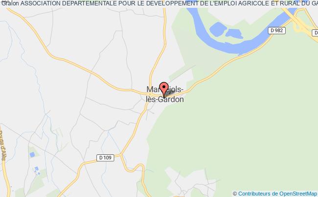 plan association Association Departementale Pour Le Developpement De L'emploi Agricole Et Rural Du Gard Maruéjols-lès-Gardon