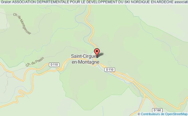 ASSOCIATION DEPARTEMENTALE POUR LE DEVELOPPEMENT DU SKI NORDIQUE EN ARDECHE