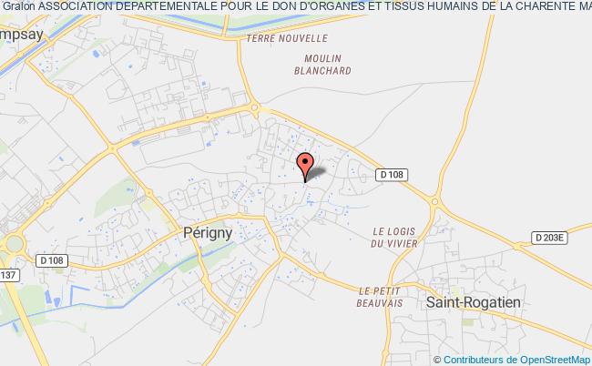 plan association Association Departementale Pour Le Don D'organes Et Tissus Humains De La Charente Maritime (france Adot 17) Périgny