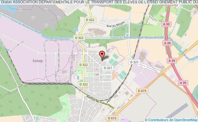 ASSOCIATION DEPARTEMENTALE POUR LE TRANSPORT DES ELEVES DE L'ENSEI GNEMENT PUBLIC DU DEPARTEMENT DU JURA