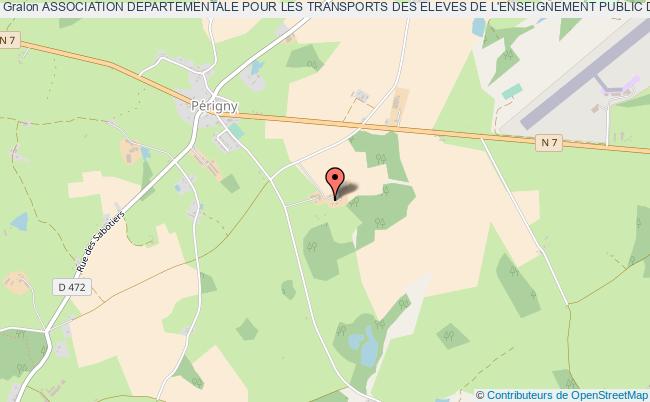plan association Association Departementale Pour Les Transports Des Eleves De L'enseignement Public De L'allier (adateep) Périgny