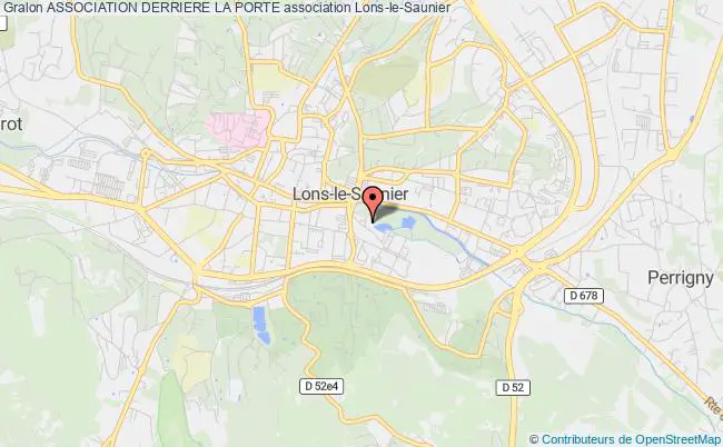 plan association Association Derriere La Porte Lons-le-Saunier