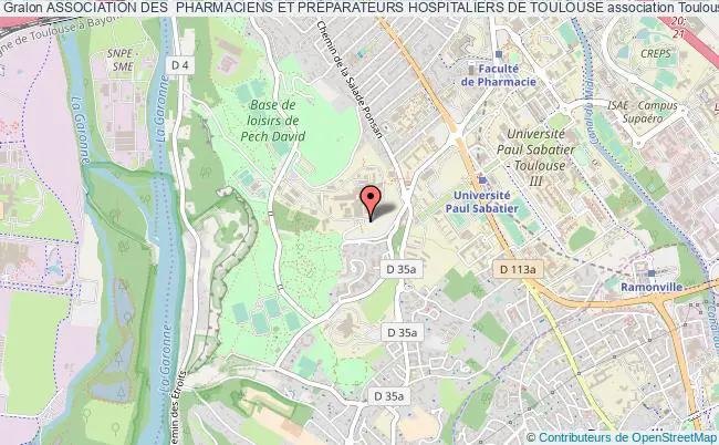 plan association Association Des  Pharmaciens Et PrÉparateurs Hospitaliers De Toulouse Toulouse