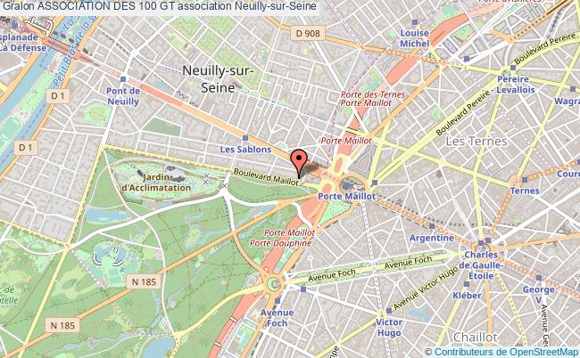 plan association Association Des 100 Gt Neuilly-sur-Seine