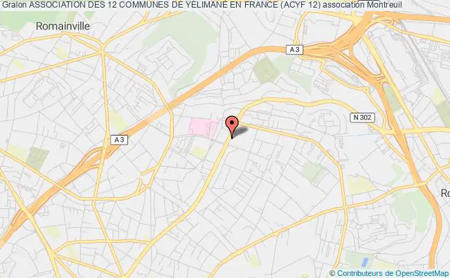 plan association Association Des 12 Communes De YÉlimanÉ En France (acyf 12) Montreuil