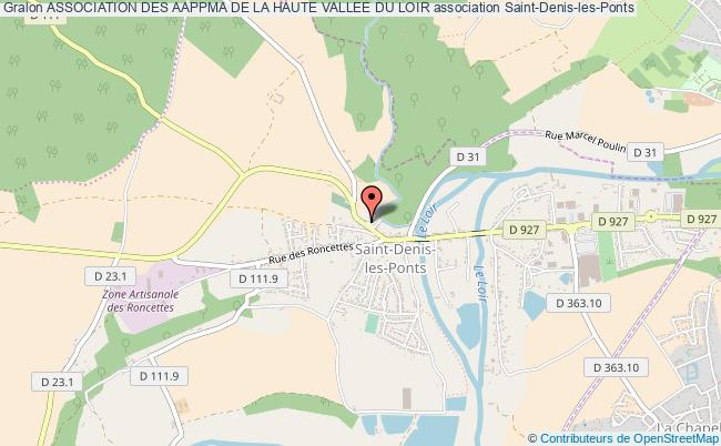 plan association Association Des Aappma De La Haute Vallee Du Loir Saint-Denis-les-Ponts