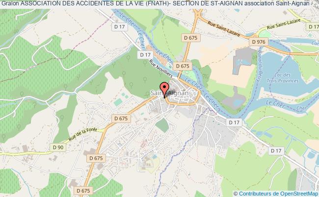 plan association Association Des Accidentes De La Vie (fnath)- Section De St-aignan Saint-Aignan