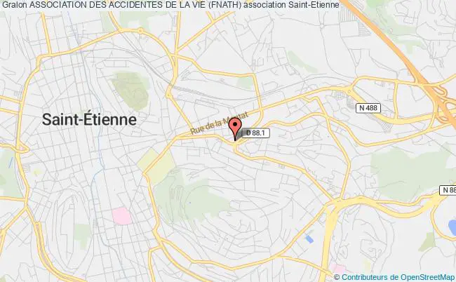 plan association Association Des Accidentes De La Vie (fnath) Saint-Étienne