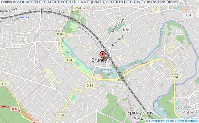 plan association Association Des Accidentes De La Vie (fnath) Section De Brunoy Brunoy