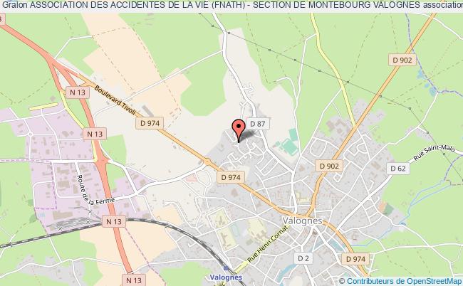 plan association Association Des Accidentes De La Vie (fnath) - Section De Montebourg Valognes Valognes