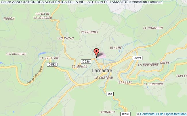 ASSOCIATION DES ACCIDENTES DE LA VIE - SECTION DE LAMASTRE