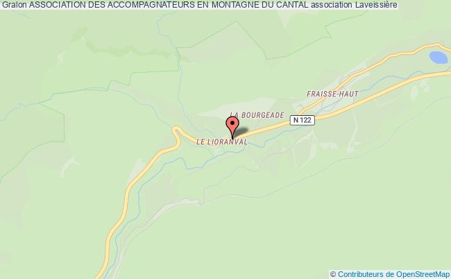 plan association Association Des Accompagnateurs En Montagne Du Cantal Laveissière