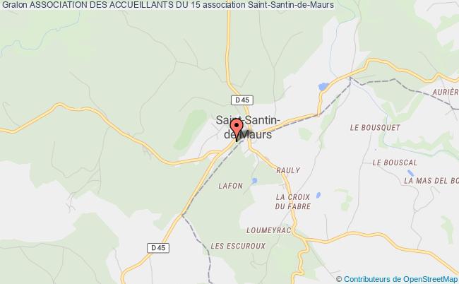 plan association Association Des Accueillants Du 15 Saint-Santin-de-Maurs