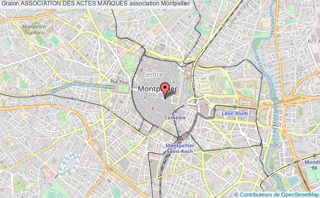 plan association Association Des Actes Manques Montpellier