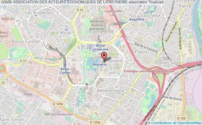plan association Association Des Acteurs Economiques De La Reynerie Toulouse