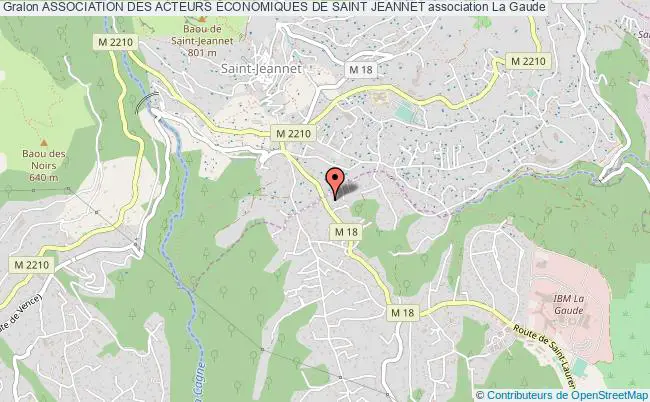 plan association Association Des Acteurs Économiques De Saint Jeannet Gaude