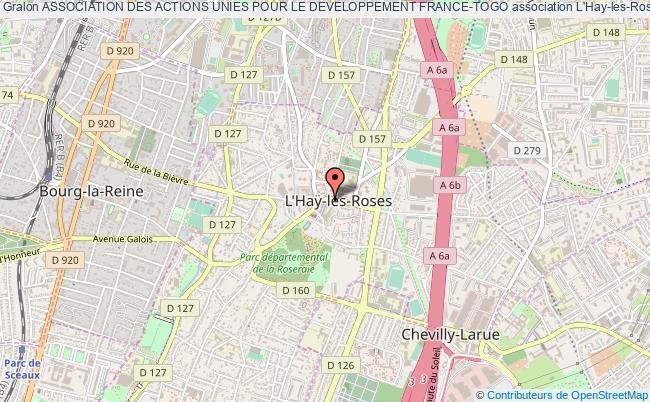 plan association Association Des Actions Unies Pour Le Developpement France-togo L'Haÿ-les-Roses