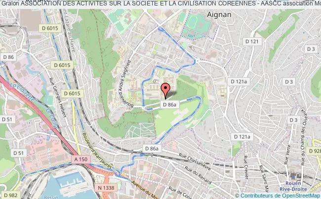 plan association Association Des Activites Sur La Societe Et La Civilisation Coreennes - Aascc Mont-Saint-Aignan