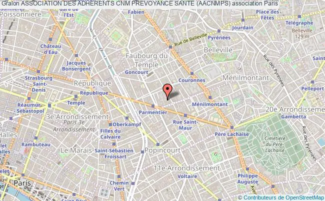 plan association Association Des Adherents Cnm Prevoyance Sante (aacnmps) Paris