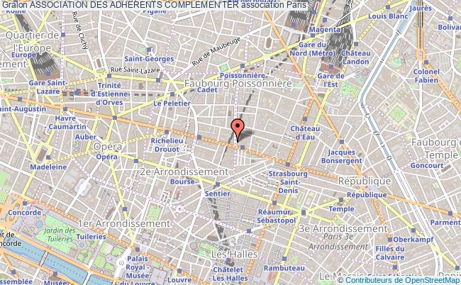 plan association Association Des Adherents Complemen'ter Paris