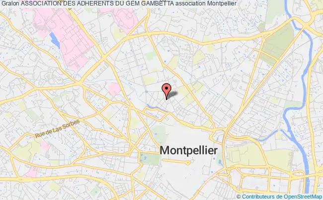 plan association Association Des Adherents Du Gem Gambetta Montpellier