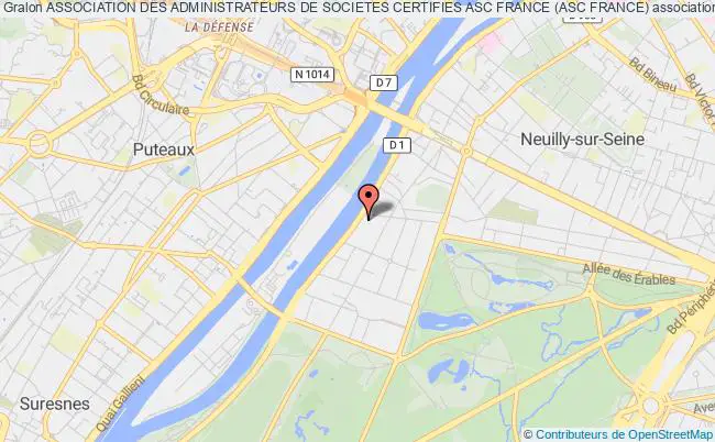 plan association Association Des Administrateurs De Societes Certifies Asc France (asc France) Neuilly-sur-Seine