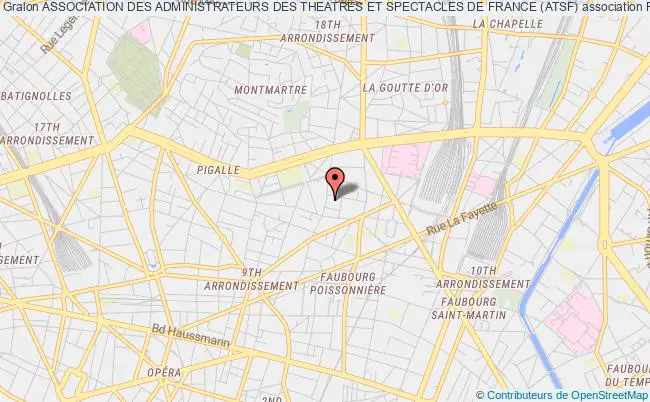plan association Association Des Administrateurs Des Theatres Et Spectacles De France (atsf) Paris