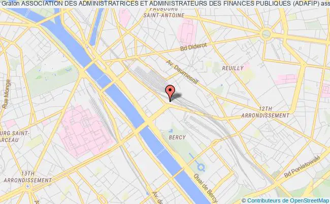 plan association Association Des Administratrices Et Administrateurs Des Finances Publiques (adafip) Paris