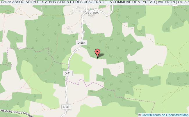 plan association Association Des Administres Et Des Usagers De La Commune De Veyreau ( Aveyron ) Ou A.a.u.c.v. Veyreau