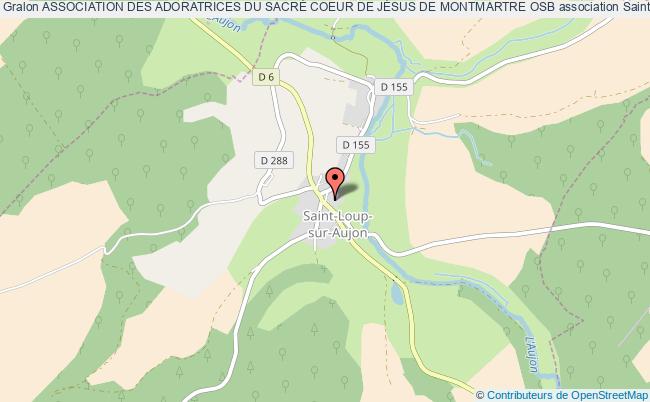 plan association Association Des Adoratrices Du SacrÉ Coeur De JÉsus De Montmartre Osb Saint-Loup-sur-Aujon