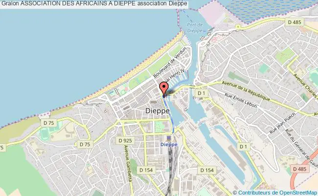 plan association Association Des Africains A Dieppe Dieppe