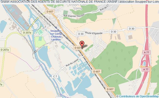 plan association Association Des Agents De Securite Nationale De France (aasnf) Souppes-sur-Loing