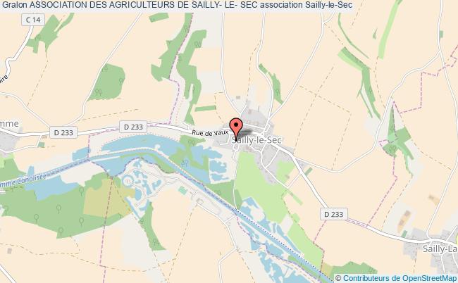 plan association Association Des Agriculteurs De Sailly- Le- Sec Sailly-le-Sec