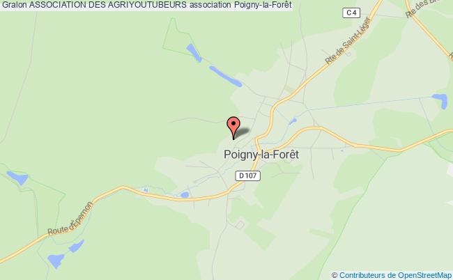 plan association Association Des Agriyoutubeurs Poigny-la-Forêt