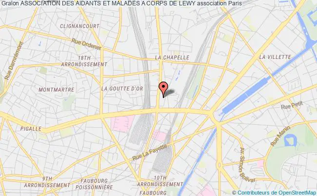 plan association Association Des Aidants Et Malades A Corps De Lewy Paris