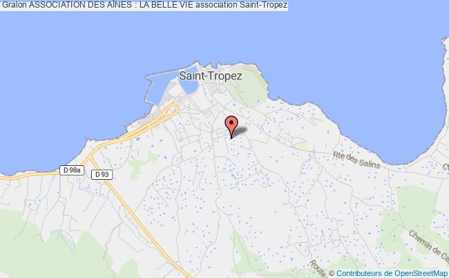 plan association Association Des AÎnes : La Belle Vie Saint-Tropez