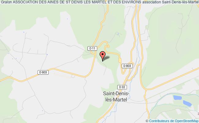 plan association Association Des Aines De St Denis Les Martel Et Des Environs Saint-Denis-lès-Martel