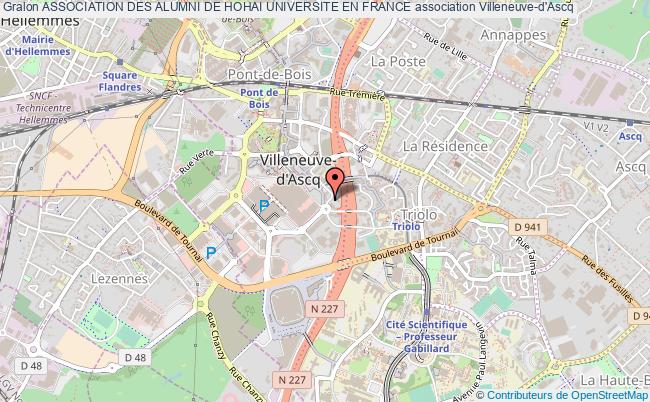 plan association Association Des Alumni De Hohai Universite En France Villeneuve-d'Ascq