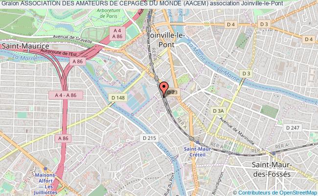 plan association Association Des Amateurs De Cepages Du Monde (aacem) Joinville-le-Pont