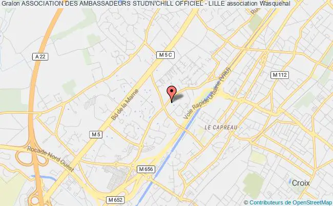 plan association Association Des Ambassadeurs Stud'n'chill Officiel - Lille Wasquehal