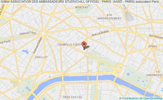 plan association Association Des Ambassadeurs Stud'n'chill Officiel - Paris  (aaso - Paris) PARIS