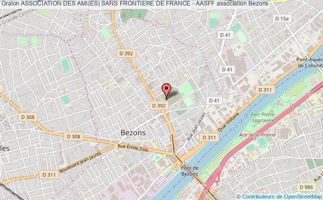 plan association Association Des Ami(es) Sans Frontiere De France - Aasff Bezons