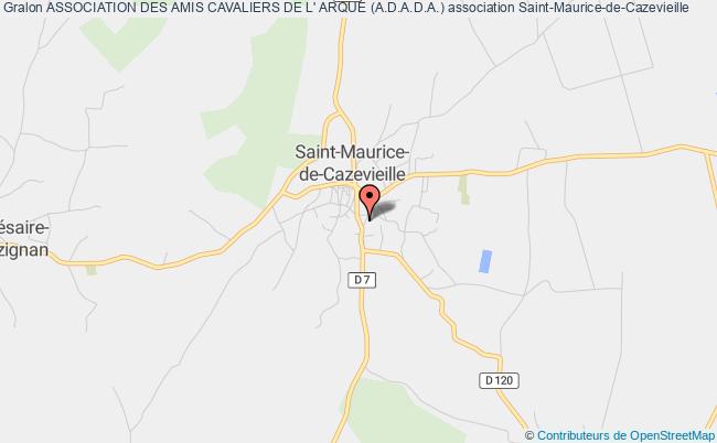 plan association Association Des Amis Cavaliers De L' Arque (a.d.a.d.a.) Saint-Maurice-de-Cazevieille