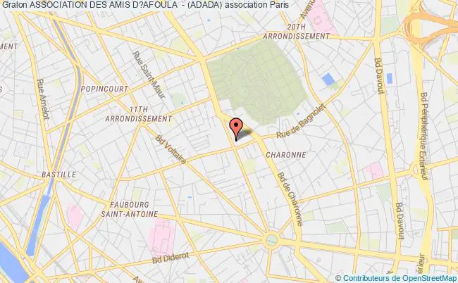 plan association Association Des Amis D?afoula  - (adada) Paris