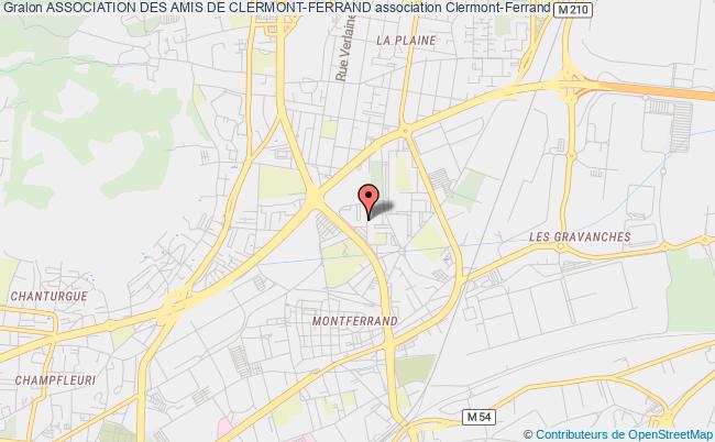 plan association Association Des Amis De Clermont-ferrand Clermont-Ferrand