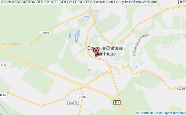 plan association Association Des Amis De Coucy-le-chÂteau Coucy-le-Château-Auffrique