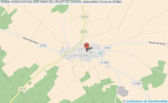 plan association Association Des Amis De Cruzy-le-chatel Cruzy-le-Châtel