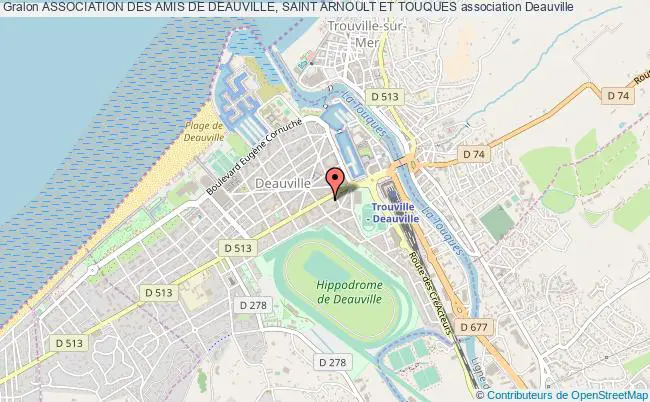 plan association Association Des Amis De Deauville, Saint Arnoult Et Touques Deauville