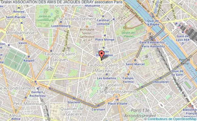 plan association Association Des Amis De Jacques Deray Paris