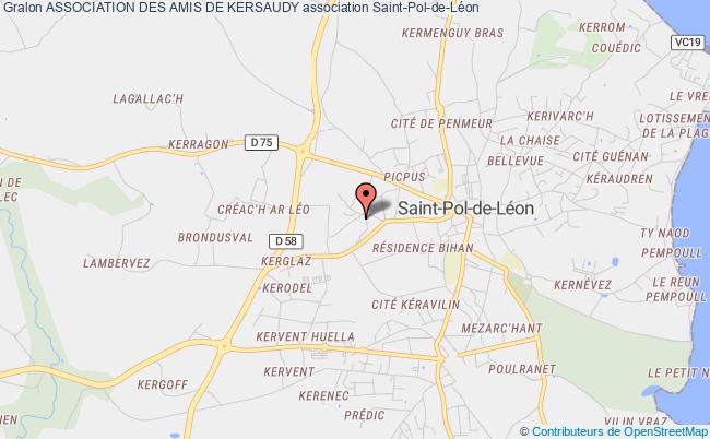 plan association Association Des Amis De Kersaudy Saint-Pol-de-Léon